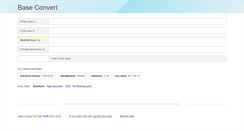 Desktop Screenshot of baseconvert.com